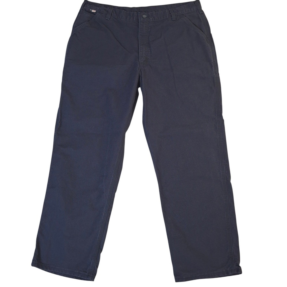 Carhartt FR CAT 2 Work Pants Navy Blue 40x30 Flame Resistant 100791-410 Mens